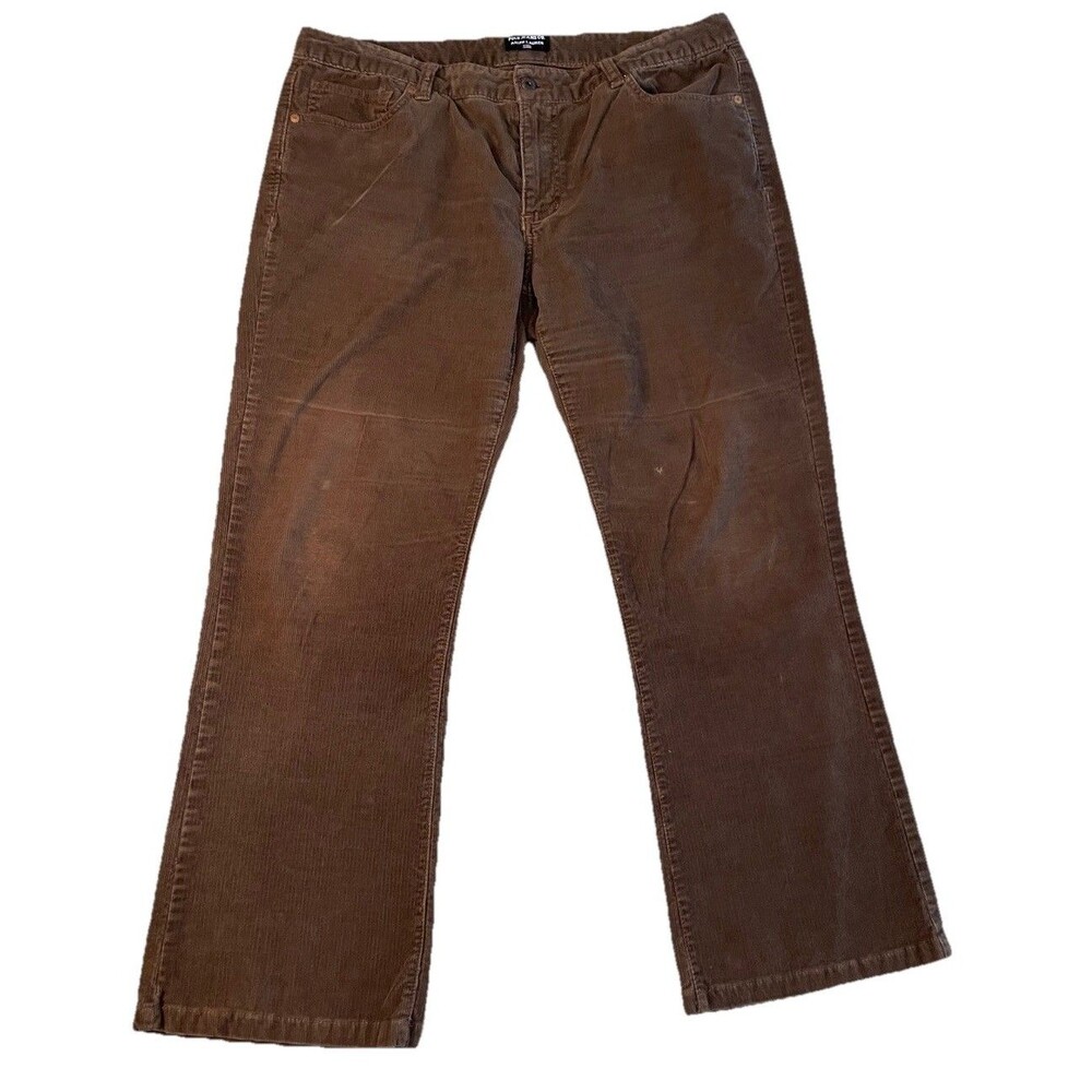 Vintage Polo Jeans Co Ralph Lauren Brown Corduroy Pants Womens 14 Preppy